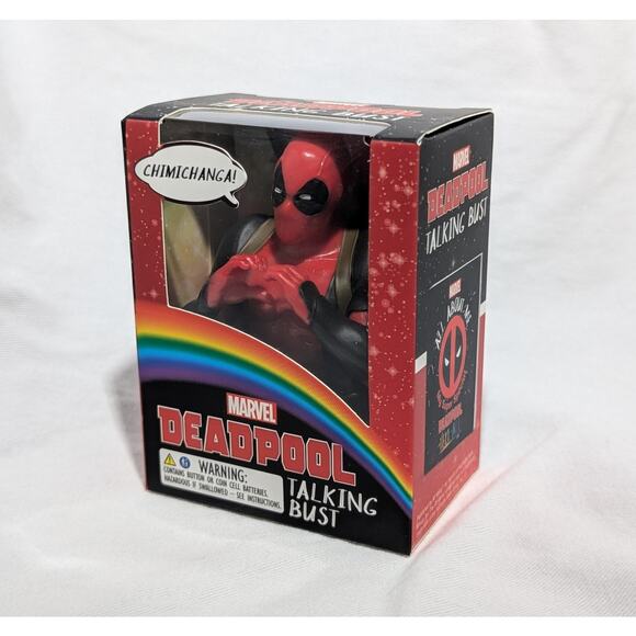 Marvel Deadpool Talking Bust Mini Figure - Picture 1 of 6